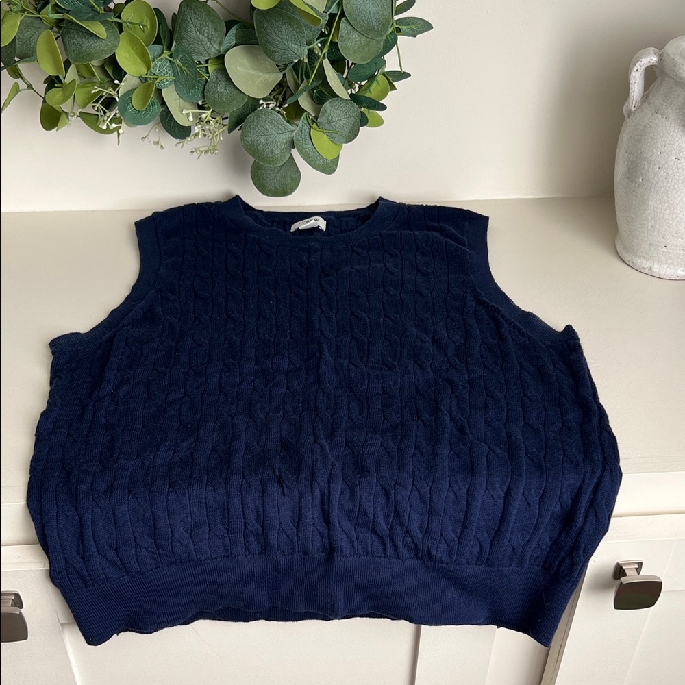 J. Crew Charcoal Cable Knit Sweater